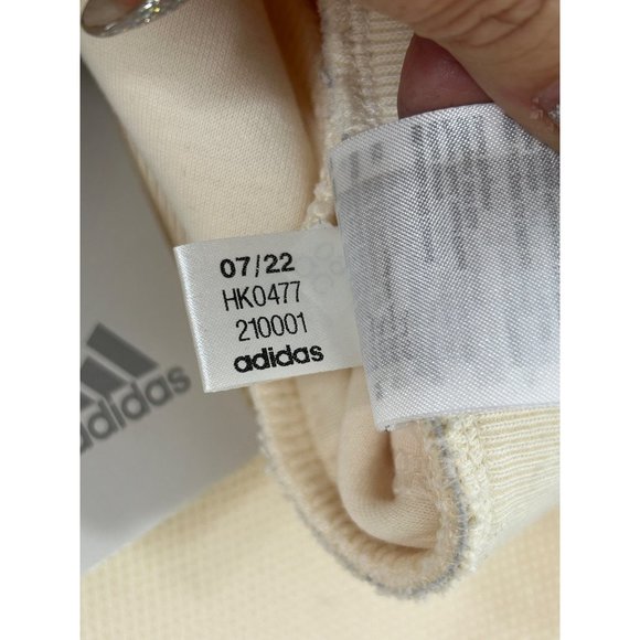 Adidas Badge of Sport Wide Leg Women’s Waffle Sweatpants XS Ecru HK0477 Logo - Picture 14 of 15